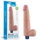 10.5" REAL SOFTEE Rechargeable Vibrating Dildo (Flesh)