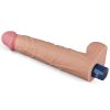 10.5" REAL SOFTEE Rechargeable Vibrating Dildo (Flesh)