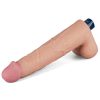 10.5" REAL SOFTEE Rechargeable Vibrating Dildo (Flesh)