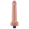 10.5" REAL SOFTEE Rechargeable Vibrating Dildo (Flesh)