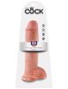 11" Cock with Balls Light – 28 cm-es, valósághű világos dildó herékkel