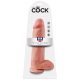 12" Cock with Balls Light – 30 cm-es, valósághű világos színű dildó herékkel