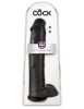 15″ Cock with Balls – Fekete Extra Nagy Dildó