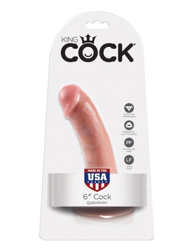 6” (15 cm) bőrszínű realisztikus dildó