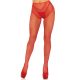 Crotchless backseam tights O/S - red