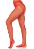 Crotchless backseam tights O/S - red