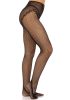 Crotchless backseam tights O/S - black