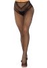 Crotchless backseam tights O/S - black