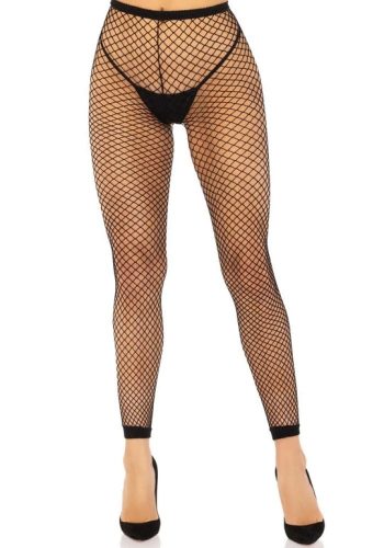 Industrial Net footless tights O/S - black