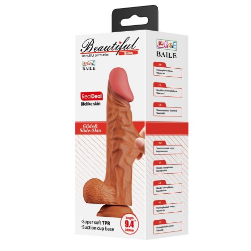 Beautiful Buraq barna dildó – 9,4"
