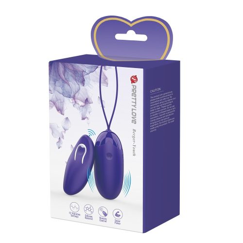 Pretty Love Berger - Youth Vibráló tojás távirányítós vezérléssel – lila