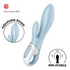 Satisfyer Air Pump Bunny 1 – felfújható vibrációs nyuszis stimulátor