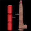 16'' Dual Layered Bendable Silicone Cock XXL(Flesh)