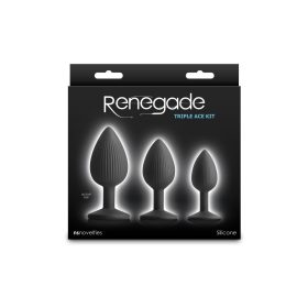 Renegade Triple Ace Kit – fekete anál plug szett
