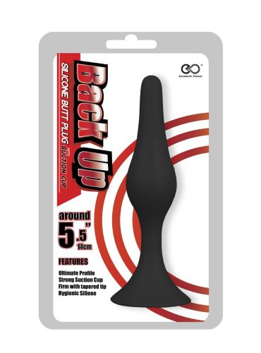 Back Up 5.5" szilikon anális dugó tapadókoronggal