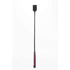   Nylon paskoló neon csíkkal, kecskebőr markolattal és nubuk fejrésszel – fekete