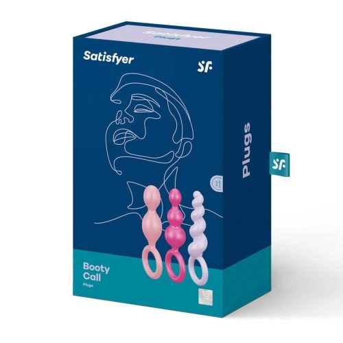 Satisfyer Booty Call – 3 darabos Színes Anál Plug Szett