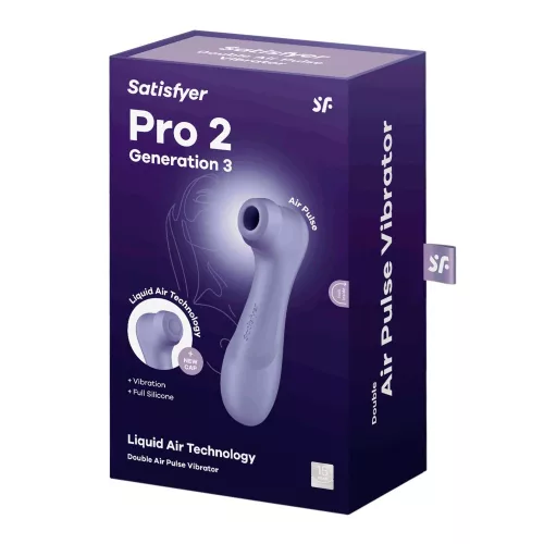 Satisfyer Pro 2 Generation 3 – Liquid Air Csiklóizgató, Lila