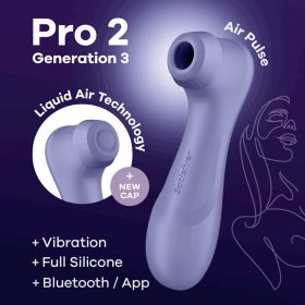   Satisfyer Pro 2 Gen 3 Liquid Air – Lila App‑vezérelhető Léghullámos Csiklóizgató