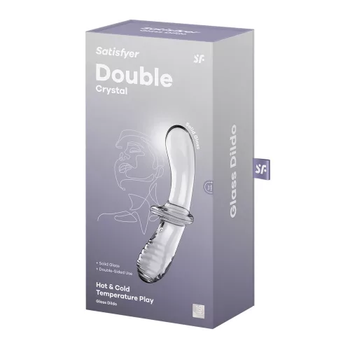 Satisfyer Double Crystal – Átlátszó Páros Crystal Vibrátor