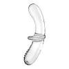 Satisfyer Double Crystal – Átlátszó Páros Crystal Vibrátor
