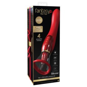   Her Ultimate Pleasure Holiday (Red) – 4‑motoros Orális + G‑pont Vibrátor