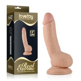   7" Real Extreme Dildo Flesh – realisztikus, élethű hatású dildo