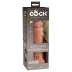 8" Dual Density Silicone Cock Tan – dual density, szilikonból készült élethű dildo