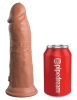 8" Dual Density Silicone Cock Tan – dual density, szilikonból készült élethű dildo