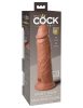 8" Dual Density Silicone Cock Tan – dual density, szilikonból készült élethű dildo