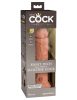 8" Dual Density Silicone Cock Tan – dual density, szilikonból készült élethű dildo