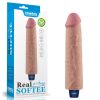 9.5" Real Softee Rechargeable Vibrating Dildo (Flesh) – újratölthető, puha, vibrációs realisztikus vibrátor