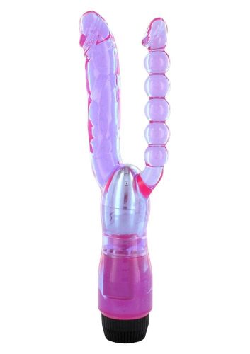 Xcel Double Penetrating Vibrator – kettős behatolású vibrátor (lila)