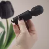 Rechargeable Mini Wand – kompakt, újratölthető vibrációs masszírozó (Black Tulip)