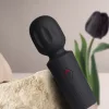 Rechargeable Mini Wand – kompakt, újratölthető vibrációs masszírozó (Black Tulip)