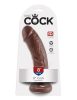 Barna színű realisztikus dildo – 8"