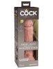Kétrétegű szilikon dildo 8" (light)