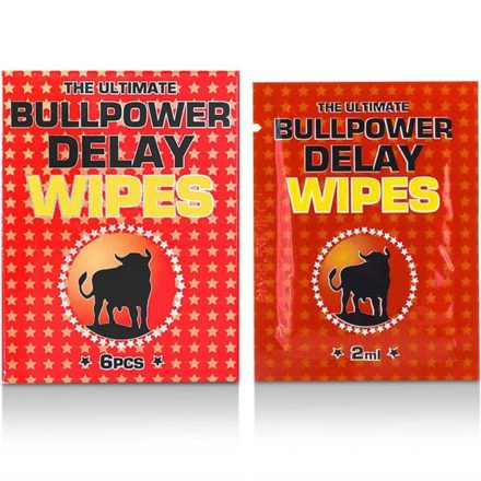 Bull Power: Wipes Delay késleltető kendő 6 darab x 2 ml
