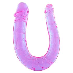   Seven Creations Double Mini Dong Clear Lavender kétvégű dildó