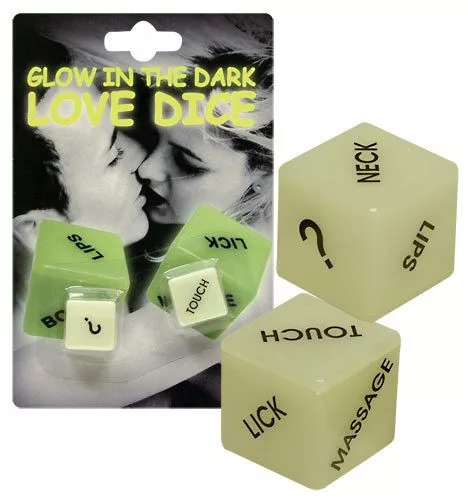 Orion Love Dice Glow in the Dark – Világító Erotikus Kocka