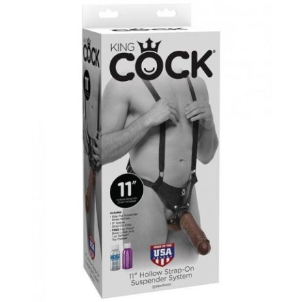 King Cock Hollow Strap-on Suspender System brown