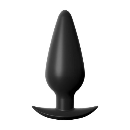 Anal Fantasy Elite Collection Small Weighted Silicone Plug BLACK
