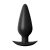 Anal Fantasy Elite Collection Small Weighted Silicone Plug BLACK