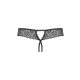 Obsessive Shibu Női nyitott tanga fehérnemű Thong fekete S/M