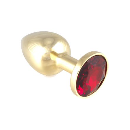 Butt Plug Metal With RED Crystal