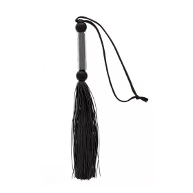   Guilty Pleasure GP Silicone Flogger Whip Black - Szilikon ostor, fekete