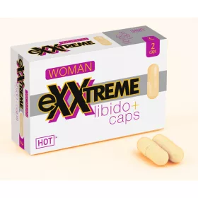   Hot exxtreme Libido Caps woman - étrend-kiegészítő kapszulanőknek B3 és B9 vitaminnal 1 x 2 darab