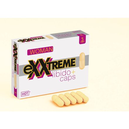 exxtreme Libido Caps woman - étrend-kiegészítő kapszula nőknek B3 és B9 vitaminnal 1x 5 darab