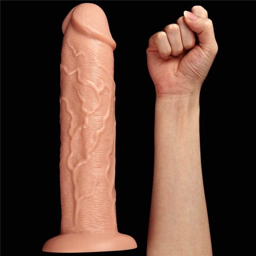 11” vibrációs dildó – Lovetoy Realistic Long (Flesh)