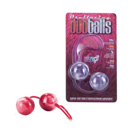 MARBILIZED DUO BEADS - RED
